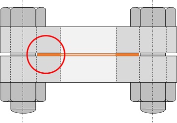 全面座（FF）のフランジ断面イメージ